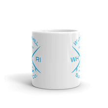 Load image into Gallery viewer, Watch Hill ‘Surf Co.’ Ceramic Mugs in 11oz. or 15oz. (Cyan) - Watch Hill RI t-shirts with vintage surfing and motorcycle designs.