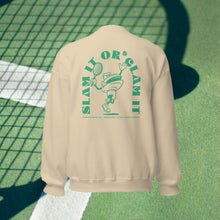 Load image into Gallery viewer, Clam Slam - Clam Cartoon - Unisex Sweatshirt - Green Text
