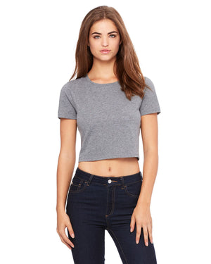 Watchill’n ‘Cafe Racer’ - Women’s Crop Tee (Grey) - Watch Hill RI t-shirts with vintage surfing and motorcycle designs.