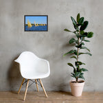 WH-15s Racing, "Cat on the Course", Framed poster - Watch Hill RI t-shirts with vintage surfing and motorcycle designs.