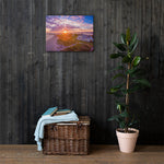Watch Hill Sunset Over East Beach, Canvas Prints - Watch Hill RI t-shirts with vintage surfing and motorcycle designs.