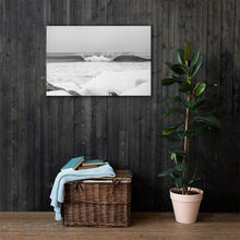 Load image into Gallery viewer, Watch Hill &#39;Winter Waves&#39;, Canvas Prints - Watch Hill RI t-shirts with vintage surfing and motorcycle designs.
