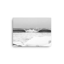 Load image into Gallery viewer, Watch Hill &#39;Winter Waves&#39;, Canvas Prints - Watch Hill RI t-shirts with vintage surfing and motorcycle designs.