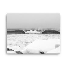 Load image into Gallery viewer, Watch Hill &#39;Winter Waves&#39;, Canvas Prints - Watch Hill RI t-shirts with vintage surfing and motorcycle designs.