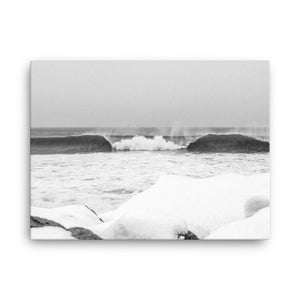 Watch Hill 'Winter Waves', Canvas Prints - Watch Hill RI t-shirts with vintage surfing and motorcycle designs.