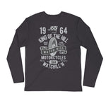 Watchill’n ‘King of the Hill’ Premium Long Sleeve Fitted Crew (Grey) - Watchill'n