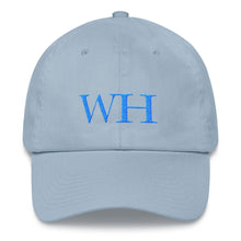 Load image into Gallery viewer, Watch Hill &#39;WH&#39; Logo Hat (Cyan) - Watch Hill RI t-shirts with vintage surfing and motorcycle designs.