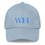 Watch Hill 'WH' Logo Hat (Cyan) - Watch Hill RI t-shirts with vintage surfing and motorcycle designs.