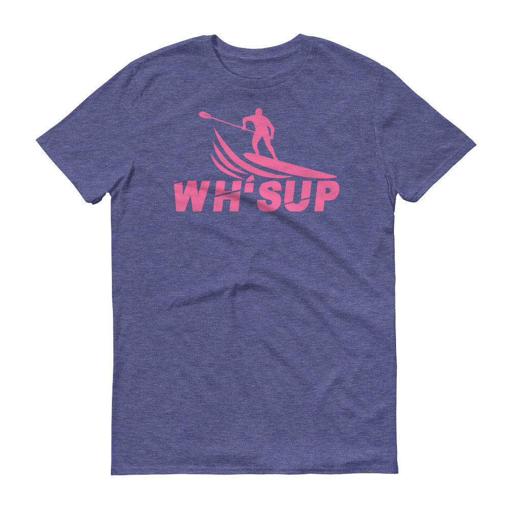 Watchill'n 'WH-SUP Paddle Boarding' - Short-Sleeve Unisex T-Shirt (Pink) - Watchill'n