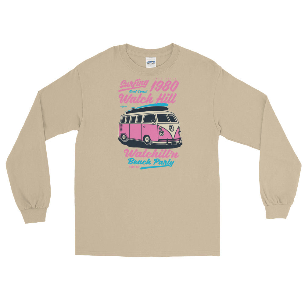 Watchill'n 'Beach Party' - Long-Sleeve T-Shirt (Pink) - Watchill'n