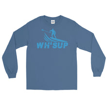 Load image into Gallery viewer, Watchill&#39;n &#39;WH-SUP Paddle Boarding&#39; - Long-Sleeve T-Shirt (Blue) - Watchill&#39;n