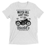 Watchill’n ‘Rhody Rides’ Unisex Short sleeve t-shirt (Black) - Watchill'n