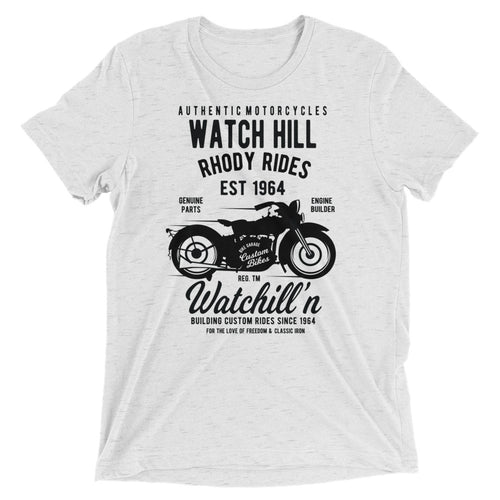 Watchill’n ‘Rhody Rides’ Unisex Short sleeve t-shirt (Black) - Watchill'n