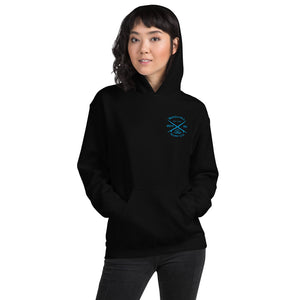 Watch Hill 'Surf Co.’ Unisex Hoodie (Blue) - Watch Hill RI t-shirts with vintage surfing and motorcycle designs.