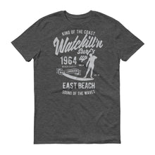 Load image into Gallery viewer, Watchill&#39;n &#39;Surf&#39;s Up&#39; - Short-Sleeve Unisex T-Shirt (Grey) - Watchill&#39;n