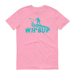 Watchill'n 'WH-SUP Paddle Boarding' - Short-Sleeve Unisex T-Shirt (Turquoise) - Watchill'n