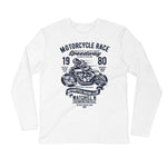 Watchill’n ‘Speedway’ Premium Long Sleeve Fitted Crew (Navy) - Watchill'n