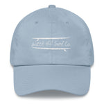 Watch Hill Surf Co. 'Parallel Boards' Hat (White) - Watch Hill RI t-shirts with vintage surfing and motorcycle designs.