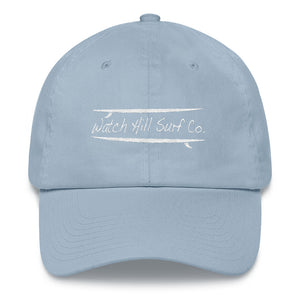 Watch Hill Surf Co. 'Parallel Boards' Hat (White) - Watch Hill RI t-shirts with vintage surfing and motorcycle designs.