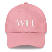 Load image into Gallery viewer, Watch Hill &#39;WH&#39; Logo Hat (White) - Watch Hill RI t-shirts with vintage surfing and motorcycle designs.