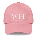 Watch Hill 'WH' Logo Hat (White) - Watch Hill RI t-shirts with vintage surfing and motorcycle designs.