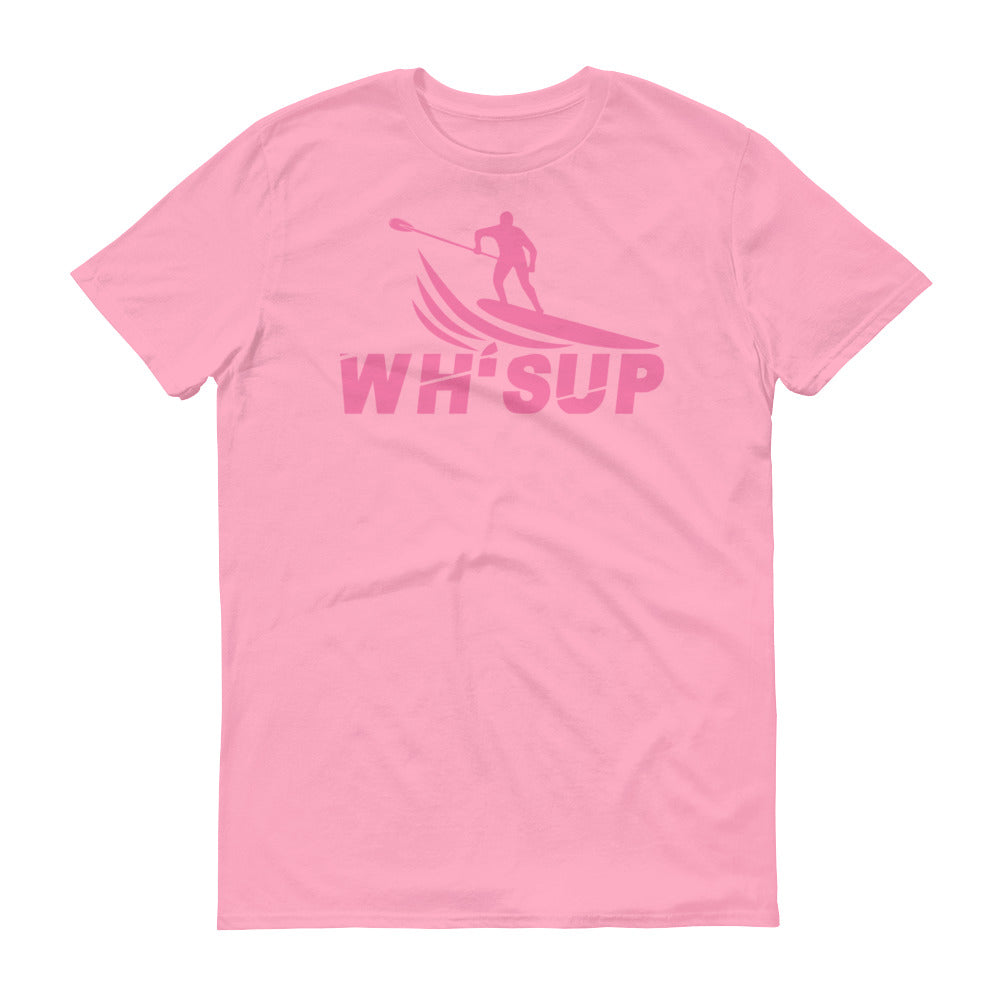Watchill'n 'WH-SUP Paddle Boarding' - Short-Sleeve Unisex T-Shirt (Pink) - Watchill'n