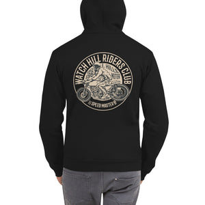 Watchill’n ‘Riders Club’ Premium Hoodie sweater - Watch Hill RI t-shirts with vintage surfing and motorcycle designs.