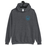 Watch Hill 'Surf Co.’ Unisex Hoodie (Blue) - Watch Hill RI t-shirts with vintage surfing and motorcycle designs.