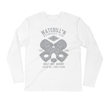 Load image into Gallery viewer, Watchill’n ‘Built Not Bought’ Premium Long Sleeve Fitted Crew (Grey) - Watchill&#39;n