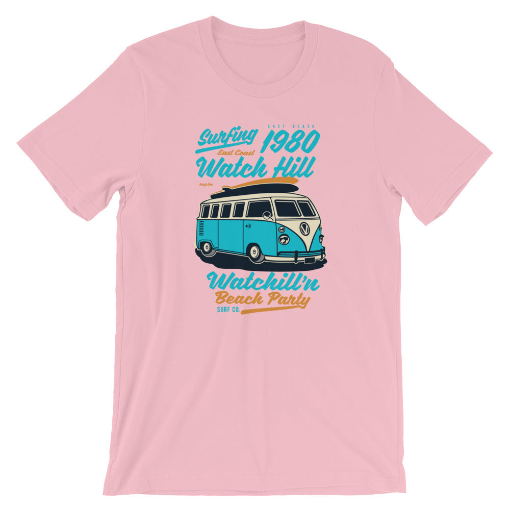 Watchill'n 'Beach Party' - Short-Sleeve Unisex T-Shirt (Turquoise) - Watchill'n