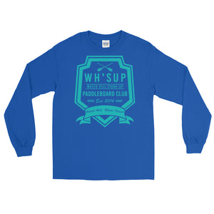 Watchill'n 'Paddle Board Club #2' - Long-Sleeve T-Shirt (Turquoise) - Watchill'n