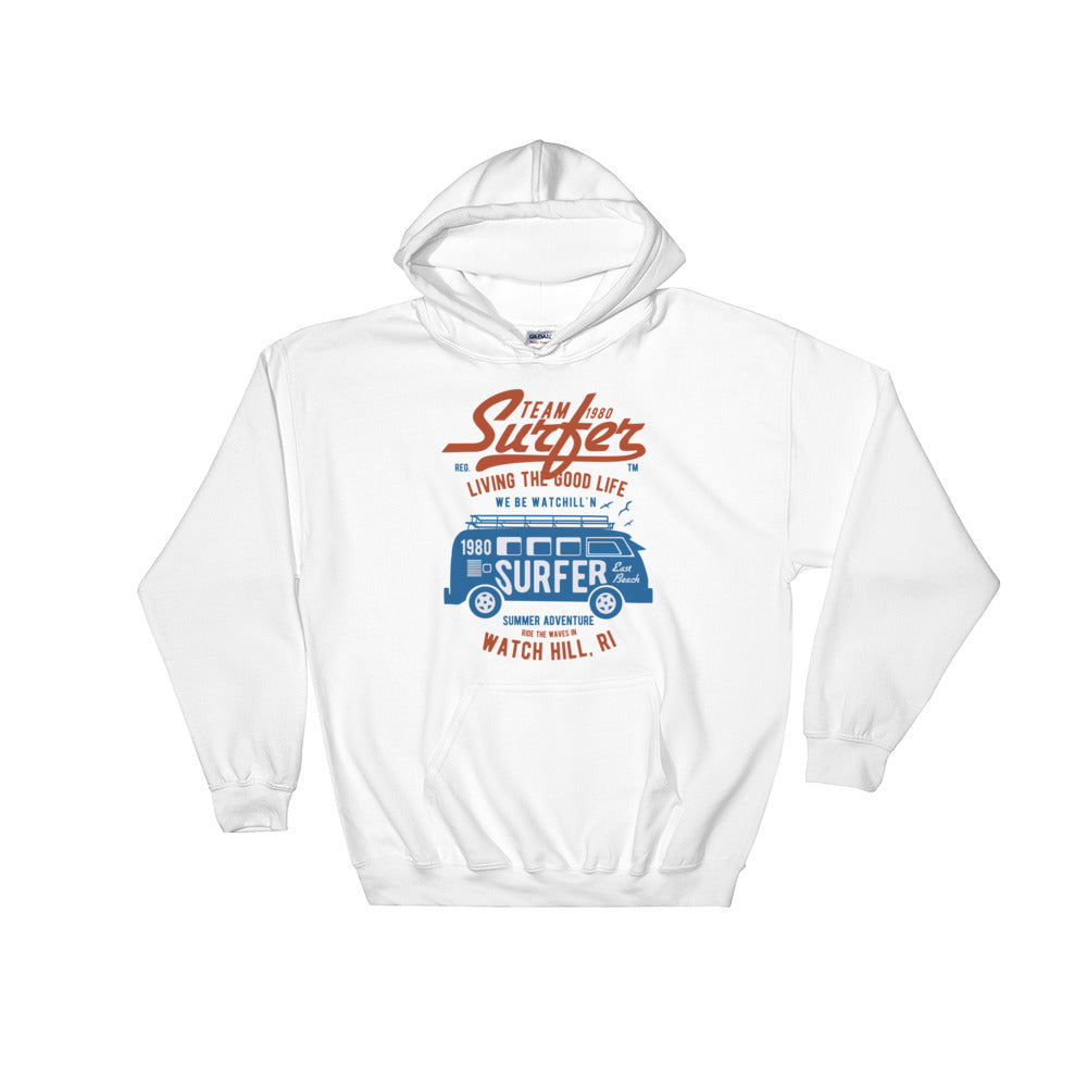 Watchill'n 'Team Surfer' - Hoodie (Blue/Red) - Watchill'n