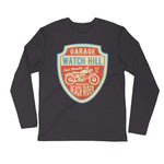 Watchill’n ‘Beach Rider’ Premium Long Sleeve Fitted Crew (Rust/Creme) - Watchill'n