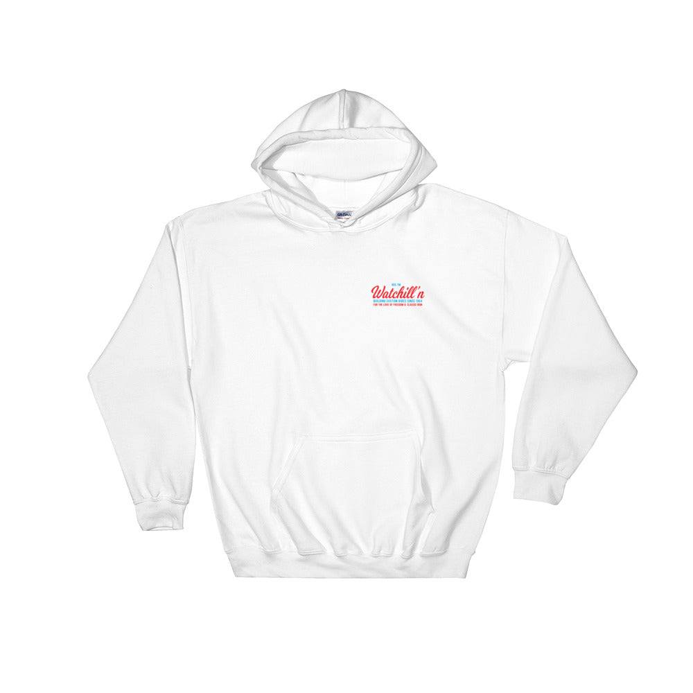 Watchill n Rhody Rides Hooded Sweatshirt Blue Red