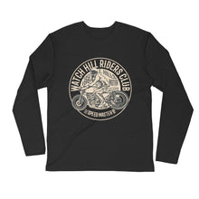 Load image into Gallery viewer, Watchill’n ‘Riders Club’ Premium Long Sleeve Fitted Crew (Tan) - Watchill&#39;n