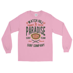 Watchill'n 'Summer Surfing' - Long-Sleeve T-Shirt (Green/Terracotta) - Watchill'n