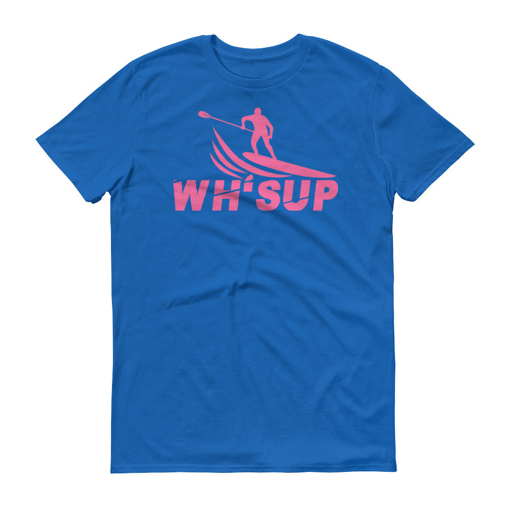Watchill'n 'WH-SUP Paddle Boarding' - Short-Sleeve Unisex T-Shirt (Pink) - Watchill'n