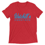 Watchill'n 'Coordinates' Logo Premium Unisex Short Sleeve T-shirt (Cyan) - Watchill'n