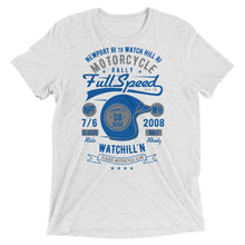 Load image into Gallery viewer, Watchill’n ‘Full Speed’ Unisex Short sleeve t-shirt (Grey/Blue) - Watchill&#39;n