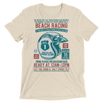 Watchill’n ‘Beach Racing’ Unisex Short sleeve t-shirt (Teal/Rust) - Watchill'n