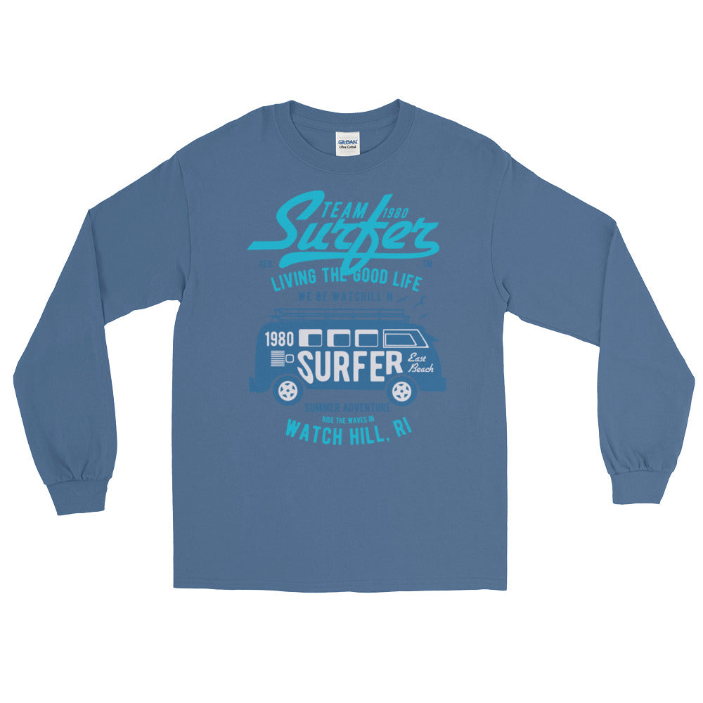 Watchill'n 'Team Surfer' - Long-Sleeve T-Shirt (Turquoise) - Watchill'n