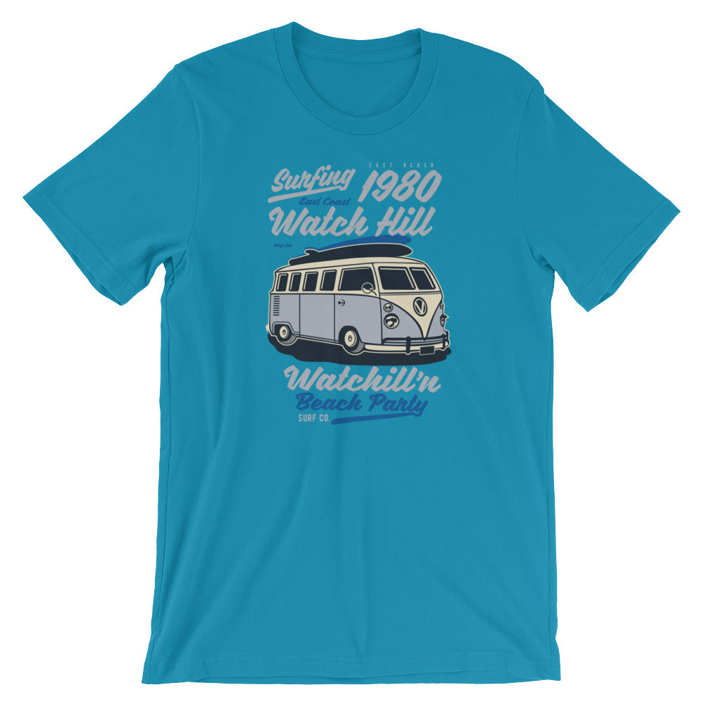Watchill'n 'Beach Party' - Short-Sleeve Unisex T-Shirt (Lavender) - Watchill'n