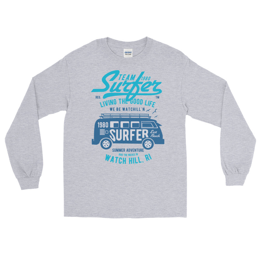 Watchill'n 'Team Surfer' - Long-Sleeve T-Shirt (Turquoise) - Watchill'n