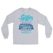 Load image into Gallery viewer, Watchill&#39;n &#39;Team Surfer&#39; - Long-Sleeve T-Shirt (Turquoise) - Watchill&#39;n