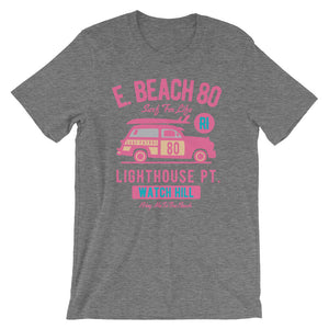 Watchill'n 'Beach Buggy' - Short-Sleeve Unisex T-Shirt (Pink/Turquoise) - Watchill'n