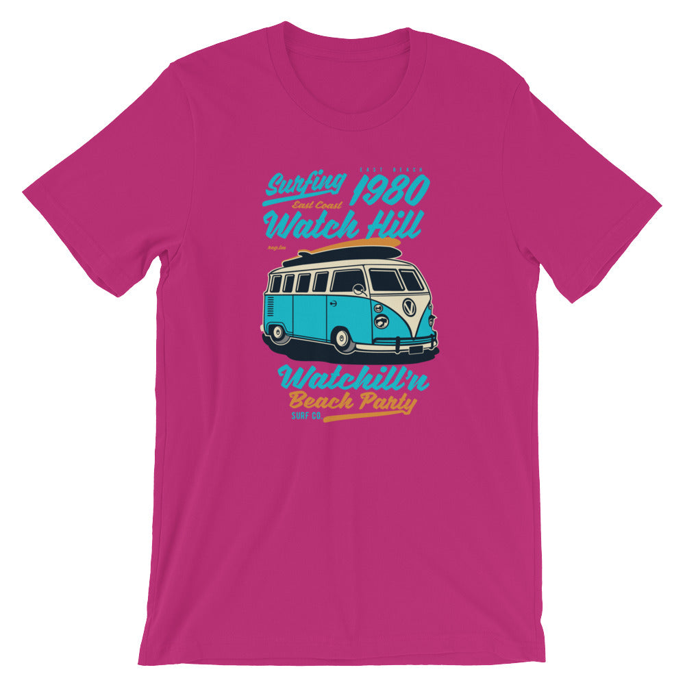 Watchill'n 'Beach Party' - Short-Sleeve Unisex T-Shirt (Turquoise) - Watchill'n