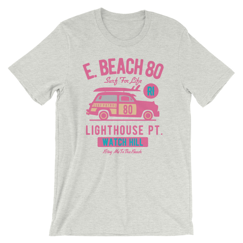 Watchill'n 'Beach Buggy' - Short-Sleeve Unisex T-Shirt (Pink/Turquoise) - Watchill'n