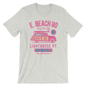 Watchill'n 'Beach Buggy' - Short-Sleeve Unisex T-Shirt (Pink/Turquoise) - Watchill'n