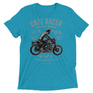 Watchill’n ‘Cafe Racer’ Unisex Short sleeve t-shirt (Grey/Black) - Watchill'n