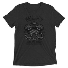 Load image into Gallery viewer, Watchill’n ‘Built Not Bought’ Unisex Short sleeve t-shirt (Black/Grey) - Watchill&#39;n